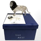 A Swarovski Collector's Society Annual Edition 2016 Lion Akili,