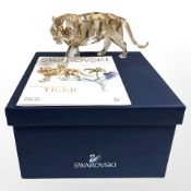 A Swarovski Collector's Society figure, Endangered Wildlife Tiger,