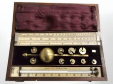 A Sikes's hydrometer, in fitted box.