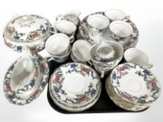 A tray of Booths Floradora tea and dinner ware.