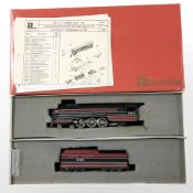 A Rivarossi HO gauge 4-6-2 Pacific Lehigh Valley locomotive.