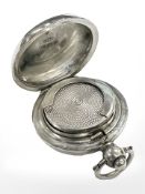 An antique silver sovereign case, Birmingham 1913.