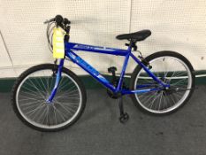 A Neon Rush child's mountain bike.