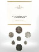 A London Mint Office Queen Victoria Jubilee Portrait (1887-1893) silver coin set,