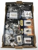 A group of Star Wars toys by De Agostini.