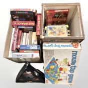 A group of vintage games and toys including Mouse Trap, jigsaw puzzles, board games, etc.