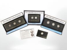 A group of 'Collectible Coins of America' to include standing liberty quarter, Barber Dime,
