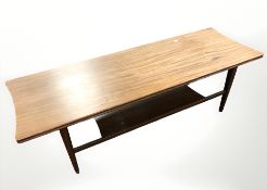 A mid 20th century teak coffee table,