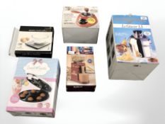 Six household electrical items : A Hozelock 700LV fountain/water pump (brand new, never used),