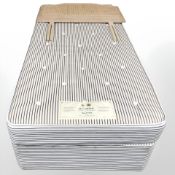 A Hypnos 3ft back rest divan set, with cane pine headboard.