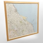 A Contemporary map of The Northumberland Coastline from Catcairn Bushes down to Little Carr,