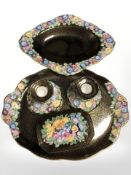 A five piece plant Tuscan dressing table set