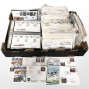 A very large quantity of first day covers including Charles Dickens, history, D-Day, etc,