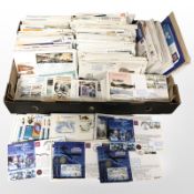 A very large quantity of first day covers including aviation examples signed by pilots,