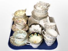 A group of Paragon tea cups and saucers,