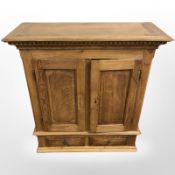 An elm double door cabinet, width 81 cm.