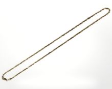 A 9ct gold fancy link necklace, length 45cm CONDITION REPORT: 3.