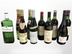 Ten various bottles of alchol, Gordon's Gin, Santa Sara Prosecco,