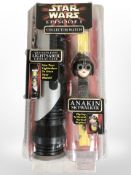 A Hope Industries Star Wars Episode I Anakin Skywalker collector's watch and Qui-Gon Jinn