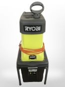 A Ryobi electric garden shredder
