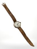 A gent's vintage 9ct gold wristwatch,