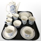Sixteen pieces of Norwegian Figgjo flint coffee china