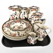 A collection of Masons Mandalay ceramics : plates,