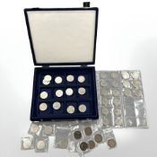 A broken-run of twenty-four British half crowns from 1928 to 1951,