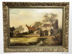S J Wilde (late nineteenth century) : Scotts Old Mill near Hetton le Hole, oil on canvas,