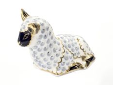 A Royal Crown Derby Lamb paperweight,
