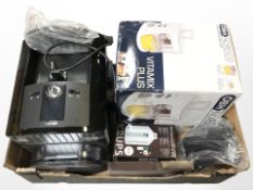 Krups coffee maker, boxed juice extractor,