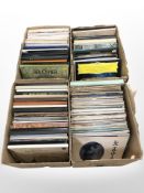 Four boxes of vinyl records to include classical music, box sets, etc.