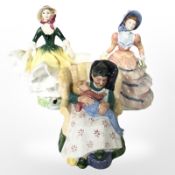 Three Royal Doulton figures : Becky HN 2740,