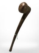 A reproduction hardwood knobkerrie, length 44 cm.