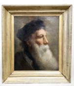 Russian School : Portrait of a bearded man, oil on canvas, 36 cm x 29 cm.