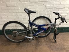 A Euro Trek full suspension mountain bike