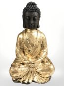 A modern gilt composition figure of Buddha, height 46 cm.