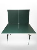 A Kettler folding table tennis table.