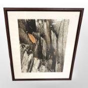 After Wilf Hall : Weathered Wood, colour lithograph, signed in pencil and dated 1986, 50 cm x 40 cm.