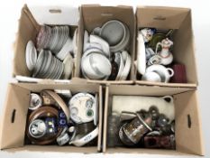 A large quantity of continental dinner wares, other ceramics, figurines, glass wares.