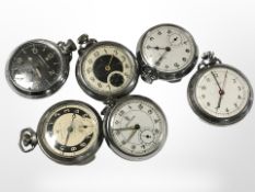 A group of pocket watches including Smith's,