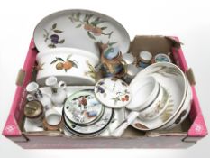 Royal Worcester Evesham table wares, Japanese export coffee china, other oriental export saucers,