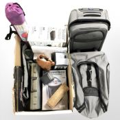 Mixed items including luggage cases, a small quantity of LPs including The Who, Paul McCartney,