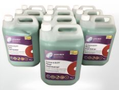 Ten bottles of Premiere Products Floor Maintainer