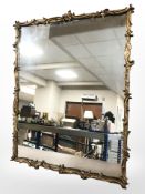 A period-style gilt framed mirror,