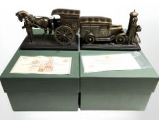 Two Ringtons collector's ornaments 'Your Tea Madam' and 'Tea and More to Your Door',