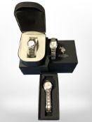 Three lady's quartz wrist watches, Vivaldi,