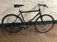 A Raleigh road bike.