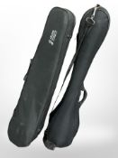 Three instrument cases.