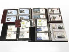 Six albums of Royal Mail first day covers official football cover series album,